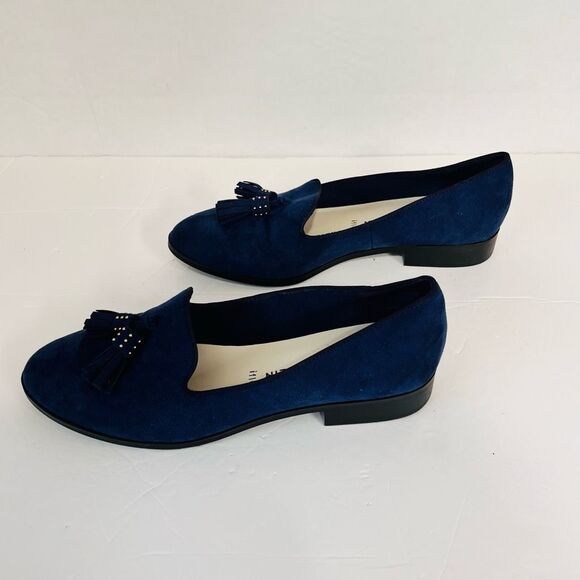 Anne Klein Diana Loafers   Navy Blue   Size 8M - Picture 2 of 5